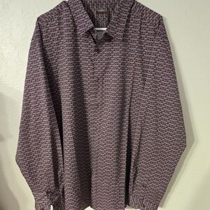 Men's Geometric Pattern Shirts - Bundled 3 Shirts In Excellent Condition